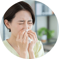 花粉症やアレルギー症状